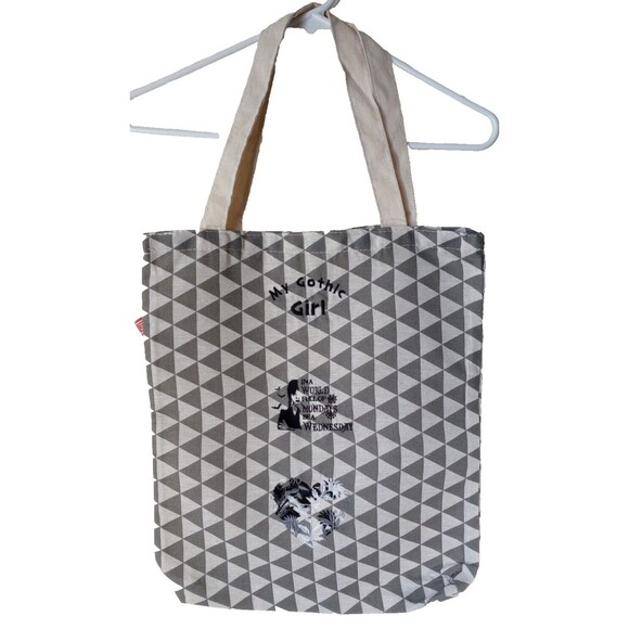 MGG My Gothic Girl Women's Shoulder Canvas Tote Bag Med. Geometric Pattern - Picture 1 of 8